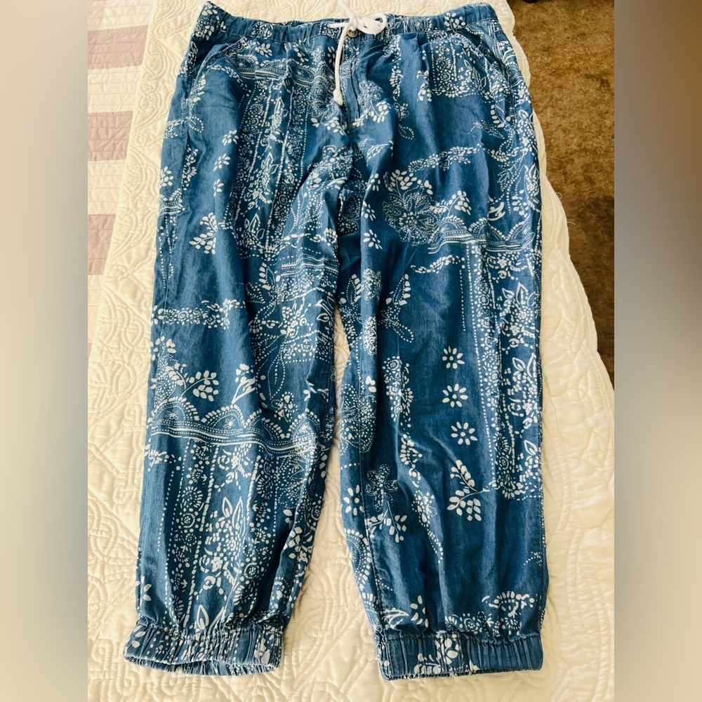 Denim joggers